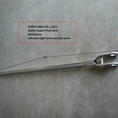 Donovan PN 1801176, Lower Swing Arm, 4-Spring, 77", Left or Right Side